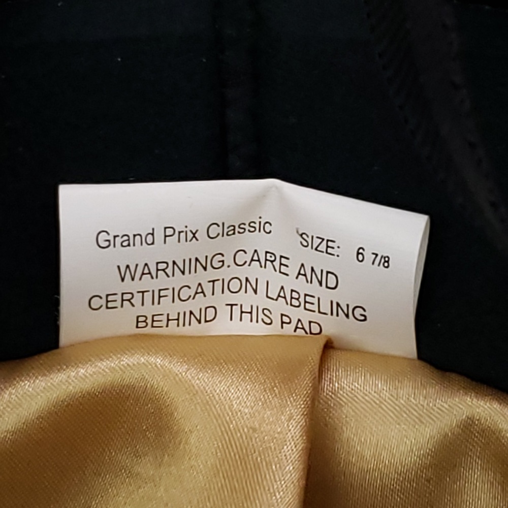 Black Velvet Riding Hat - Picture 8 of 8